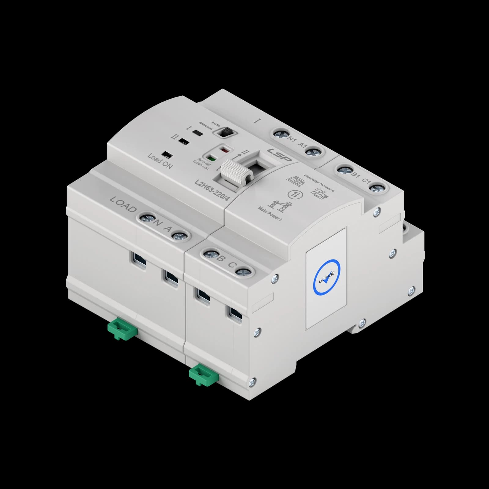 L2H63 automatic transfer switch rear view