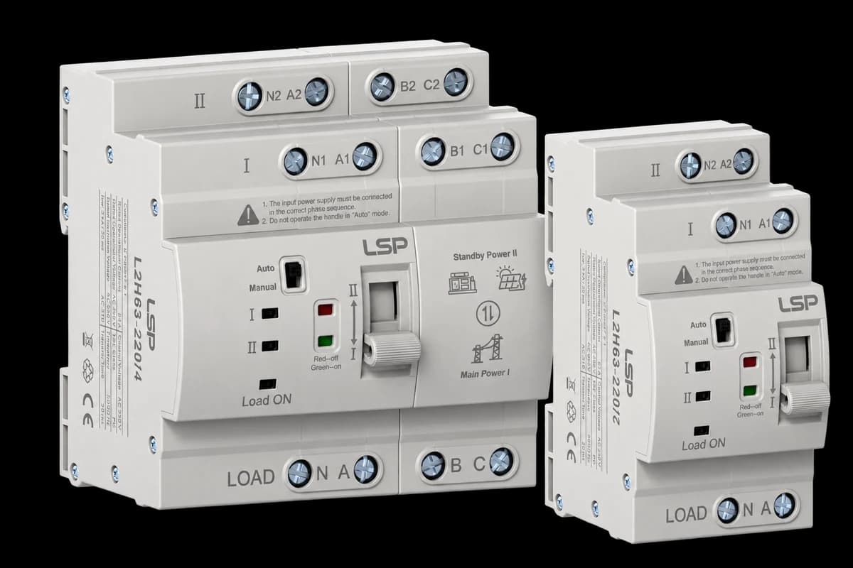 L2H Series automatic transfer switch range