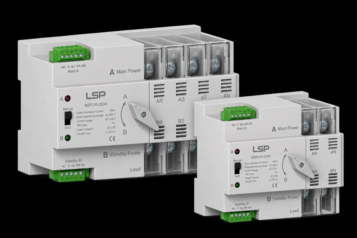 M2R Series automatic transfer switch range